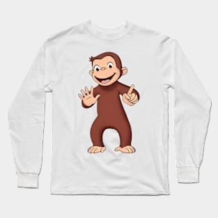 Curious George counting to 6 Long Sleeve T-Shirt